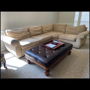 Pottery barn sectional couch free delivery